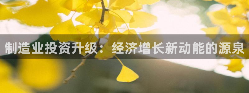 彩神ll能赚钱吗:制造业投资升级:经济增长新动能的源泉 彩神ll能赚钱吗:制造业投资升级:经济增长新动能的源泉